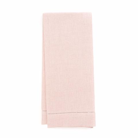 Zodiaco Hemstitch Guest Towel, Light Pink